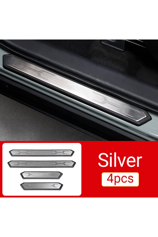 4PCS For Toyota RAV4 XA50 2019 2020 2021 2022 2023 2024 2025 Hybrid Car Door Sill Scuff Plate Welcom