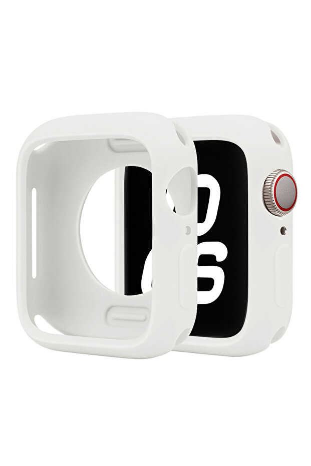 Series 654 SE 44MM 02 White Soft Silicone Case for Watch 11-10 46mm 42/40/44/41/45mm Bumper protect