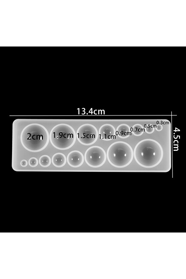 Gem Mold 1pcs Silicone Mold half ball Oblate Cabochon Pendant Resin Silicone Mould Handmade Tool Epo