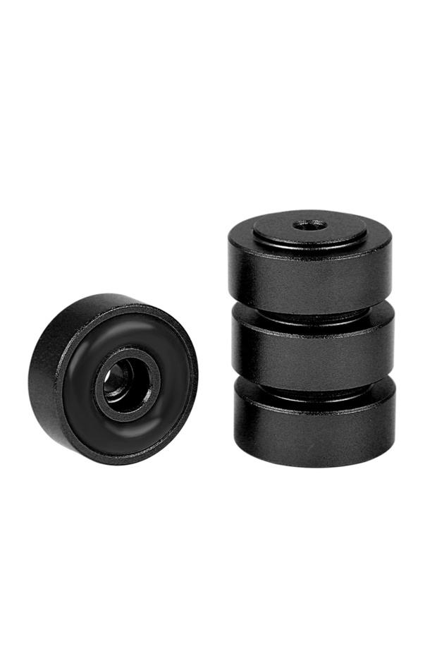 black 4PCS 20*8mm Aluminum Alloy Amplifier Feet Shock Absorber Amplifier Pads Feet
