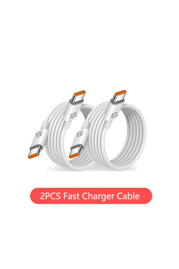 1m 2Pcs NNBILI 3-1Pcs 120W 10A Fast Universal PD Dual Type C Quick Charging Cable Data Wire Cord for