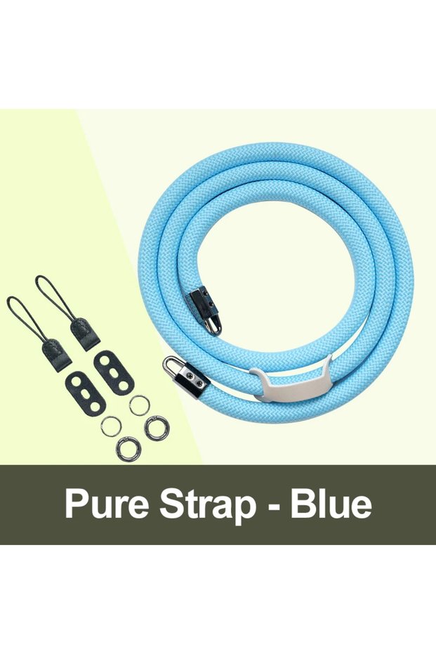 Pure Blue Camera Shoulder Strap Lanyard Universal for Nikon Panasonic Canon Leica Sony Pentax Fujifi