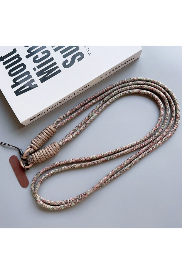 C 1Pc New Durable Twist Color Universal Phone Lanyard - Long Crossbody Shoulder/Neck Strap, Multi-P.