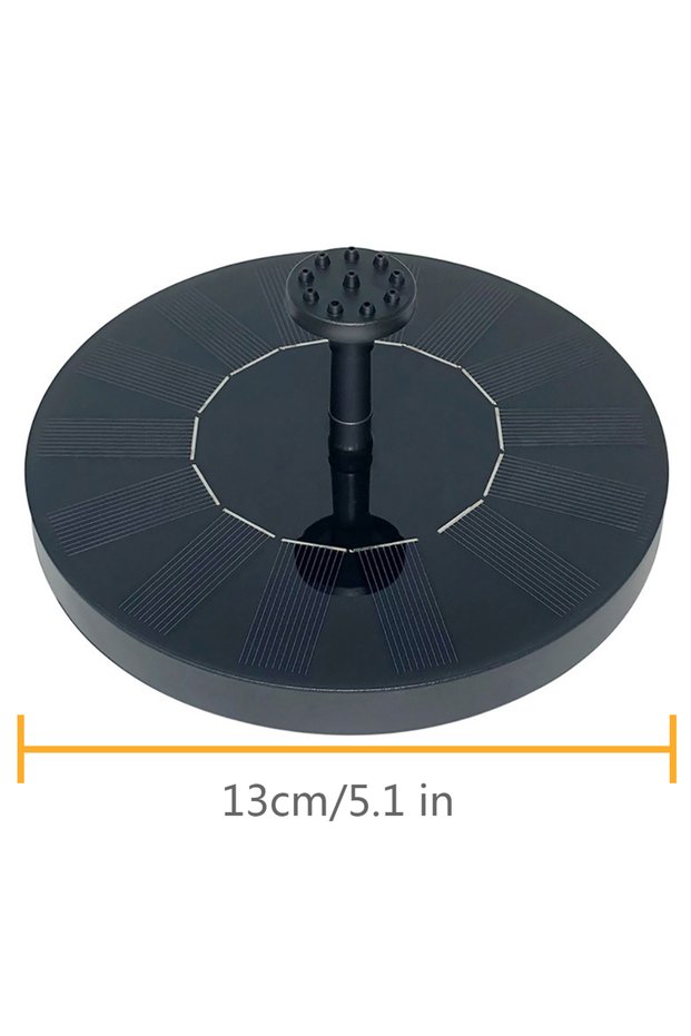 PQ 13CM Waterfall Fountain Mini Solar Water Fountain Pool Pond Garden Decoration Outdoor Bird Bath S