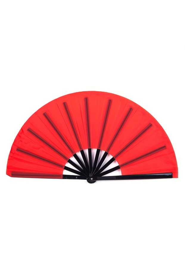 red 1 10 inch Kung Fu Fan Folding Fan Martial Arts Double sided Plastic Chinese Sound Fan Fitness Da