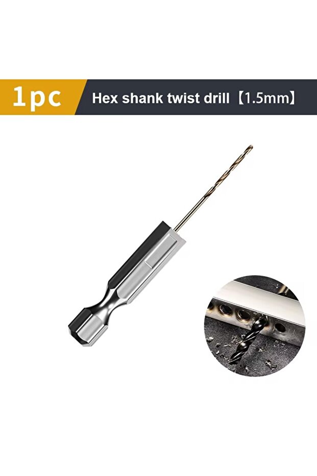 1.5mm 1.5-7.5mm Hex Shank Twist Drill Bit Wood Metal Hole Cutter Core Drilling Tool Cobalt Carbide T