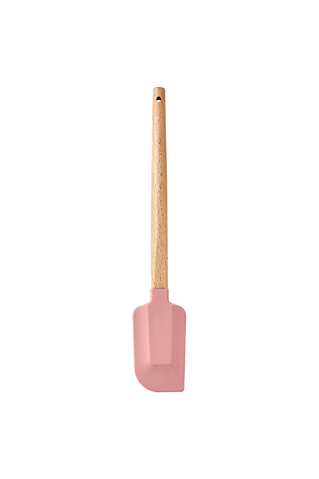 Pink Scraper A Silicone Scraper Scraper, Home Baking Wooden Handle Scraper, Cake Scraper, Cream Smal