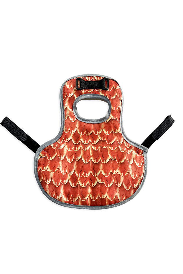 One Size Saffron Chicken Saddle For Hens Adjustable Strap Chicken Saddle Breathable Full Coverage Fe