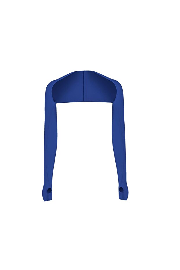 Blue Ice Silk One Piece Shoulder Attached Ice Sleeve Women's UV-Resistant Outer Cover for Golf Sleev