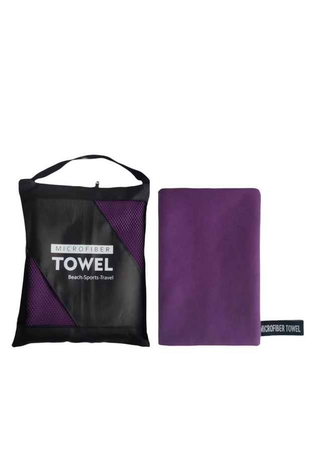 80x180CM Purple Beach Towel Oversized,Thick Sand Free Microfiber Quick Dry Towel 31.5”x71”, Super Ab
