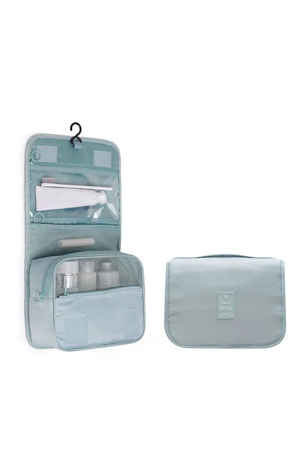 Lake Blue Travel Makeup Bag Waterproof Toiletries Organizer High Quality Women Neceser Bathroom Hook