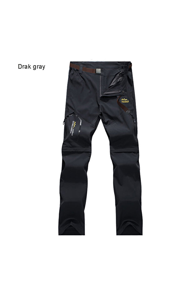 4XL GRAY TRVLWEGO Men's Camping Hiking Pants Trekking High Stretch Summer Thin Waterproof Quick Dry