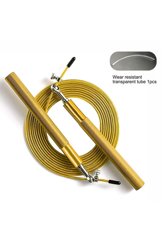 Gold WorthWhile Crossfit Jump Rope Professional Speed Bearing Skipping Fitness Workout Training Equi