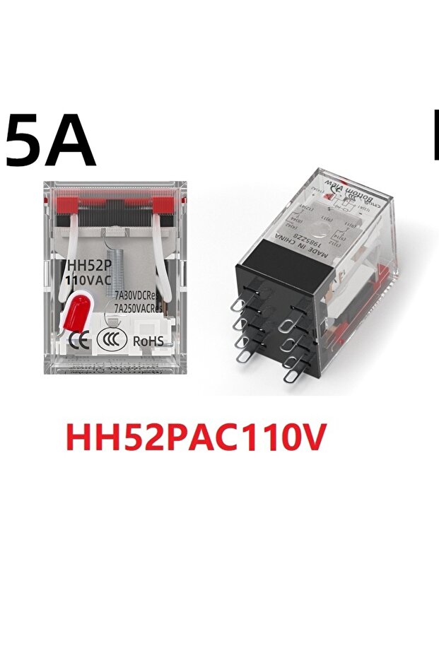 HH52PAC110V HH52P HH54P مرحل كهرومغناطيسي وسيط مصغر بملف لولبي LED، تيار مستمر 6 فولت 1