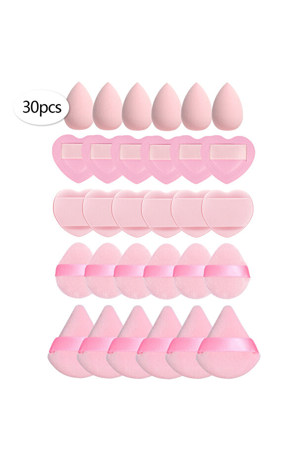 30Pcs 15/30/60 Mini Makeup Sponge Powder Puff Beauty Sponge for Makeup Concealer Liquid Foundation F