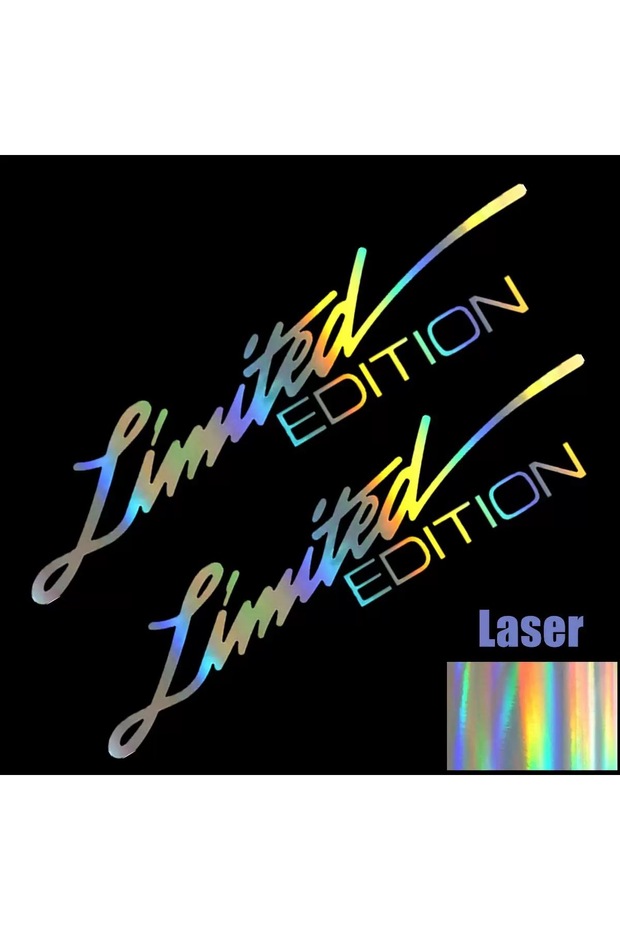 Laser 2 PCS 2PCS Motorcycle EDITION Creative Vinyl Sticker Window Sticker Car-styling Decoration Ref