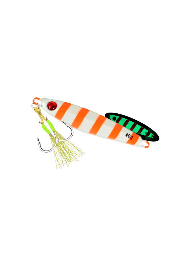 40g COLOR G TOLU NEW 3D Printed Eyes Fast Sinking Metal Jig Lure 20g 30g 40g Saltwater Shore Casting