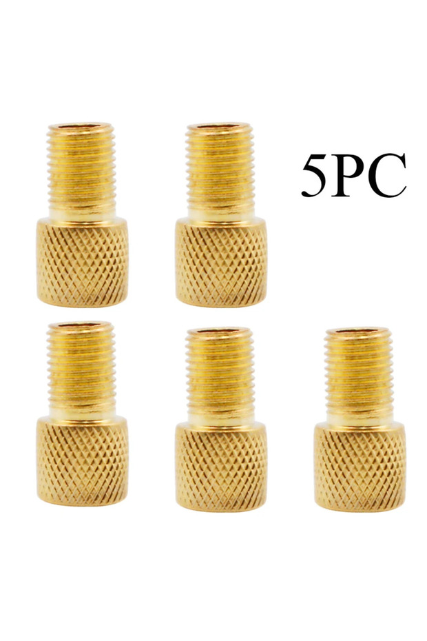 Grid GRAIN-5PC 5/10 Pcs Bike Valve Adapter Presta To Schrader Tire Tube Transfer Valve Converter Fre