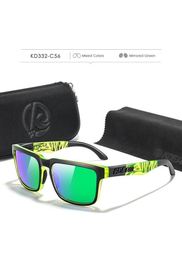 C56 Fabulous Look KDEAM Sunglasses Men UV Blocked And Polarized Sunglasses Women For Fishing Driving
