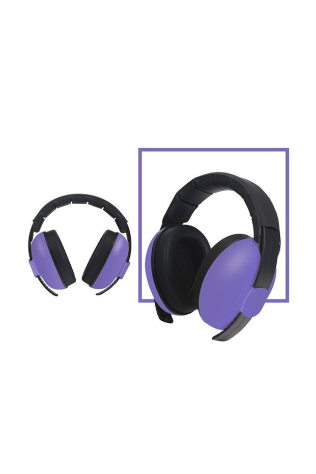 Purple Baby Ear Protection Noise Cancelling Headphones 2-in-1 Convertible Design Noise Reduction Ear