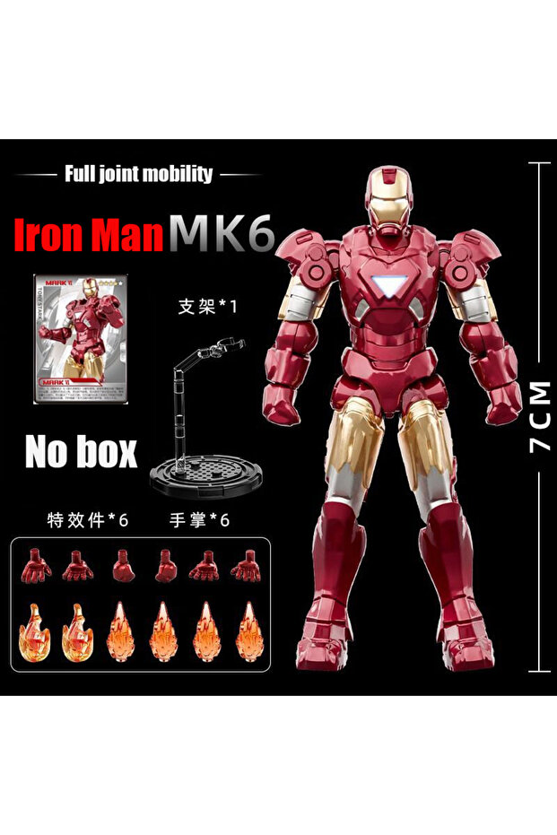 OPP bag packaging MK6 Genuine Marvel Toys Iron Man MK123467Handmade Assemblable Decoration Super Her