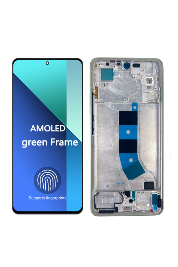 شاشة AMOLED خضراء جديدة بتقنية 4G لهاتف Redmi Note 13، شاشة LCD تعمل باللمس مع محول رقمي
