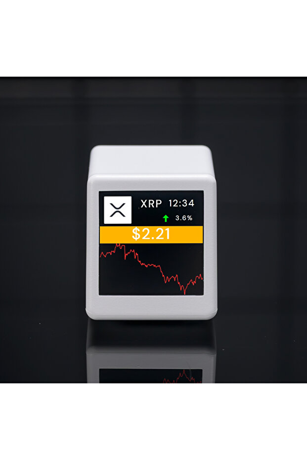 WHITE Virtual Currency Price Display Bitcoin Tracker 300 Virtual Currencies Freely Switch Desktop Or