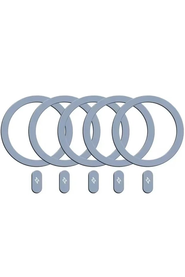 5 Blue 1/5PCS Magnetic Sticker Metal Ring for Magsafe Wireless Charging Circle Charge Disk Magnet St