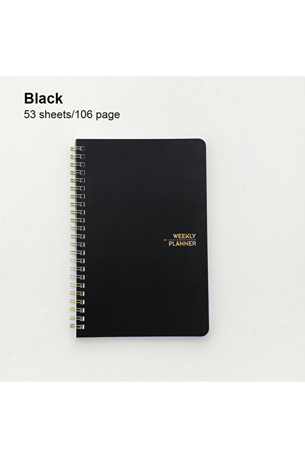 black 53 Sheets Weekly To Do Planner Notebook Weekly Goal To Do List Planner Priorities Habit Page O