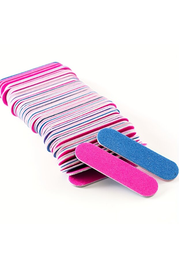 858 50PCs Double Side Nail Files Mini Wood Sanding Buffer Block Set For Gel Polish Manicure Pedicure