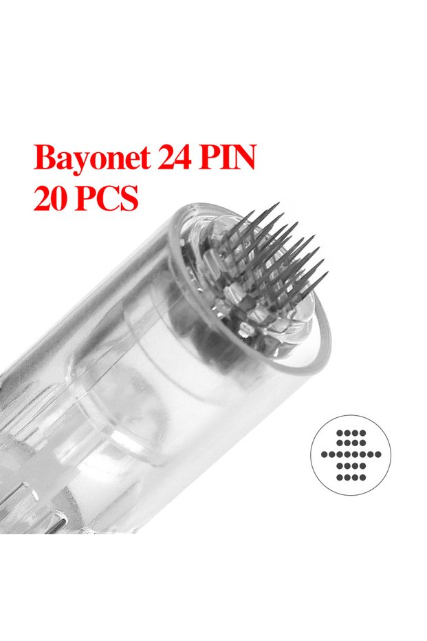 20pcs 24PIN 5/10/20/50/100pcs Bayonet Cartridge Needle for Derma Pen Dr Pen M5 M7 MYM Microneedle 9P