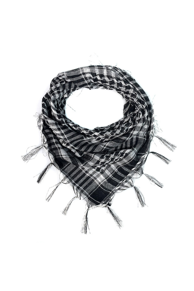 Black Summer Tactical Desert Keffiyeh Shemagh Scarf Wrap for Men And Women Arab Head Neck Protection