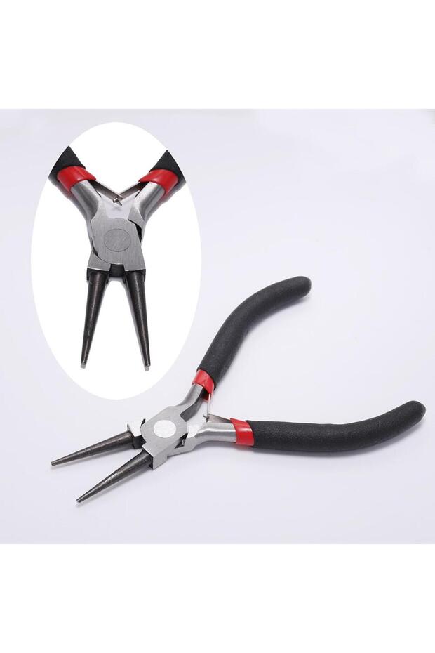 Round Nose Pliers Ferronickel Carbon-Hardened Steel Round Nose End Cutting Jewelry Pliers Tools DIY
