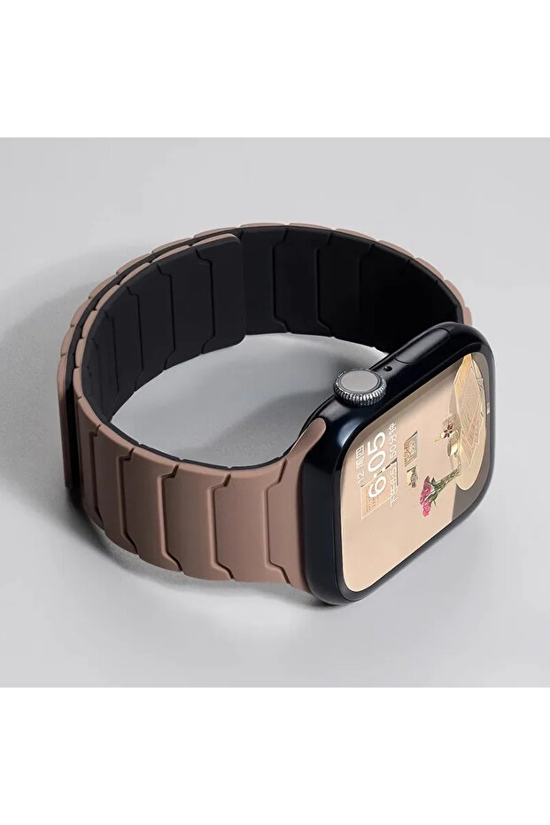 42 44 45 46 49mm Chocolate black Magnetic Silicone Strap for Watch Band Ultra 2 49mm 46mm 45mm Brac