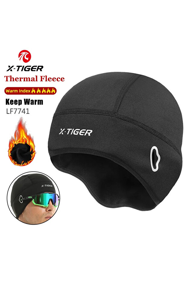 XM-ZPTG-LF7741 X-TIGER Winter Cycling Cap Fleece Windproof Headband Cap Keep Warm MTB Bicycle Riding