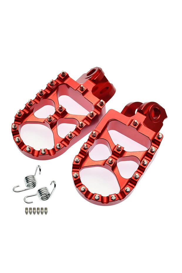 Red Footrests Footpeg Foot Pegs Rests Pedals For Beta RR 250 300 350 390 400 430 450 480 498 500 520