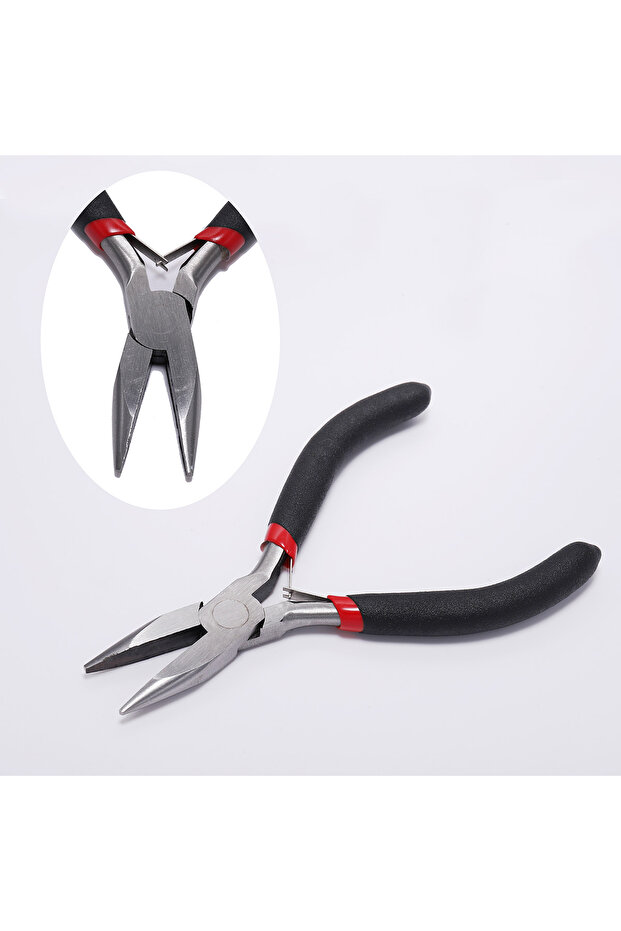 Pliers - smooth Ferronickel Carbon-Hardened Steel Round Nose End Cutting Jewelry Pliers Tools DIY Eq
