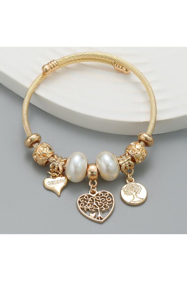 ZT9081 1PC Women's Fashion Pan Family DIY Multi Element Love Beaded Bracelet Date Travel Banquet Par