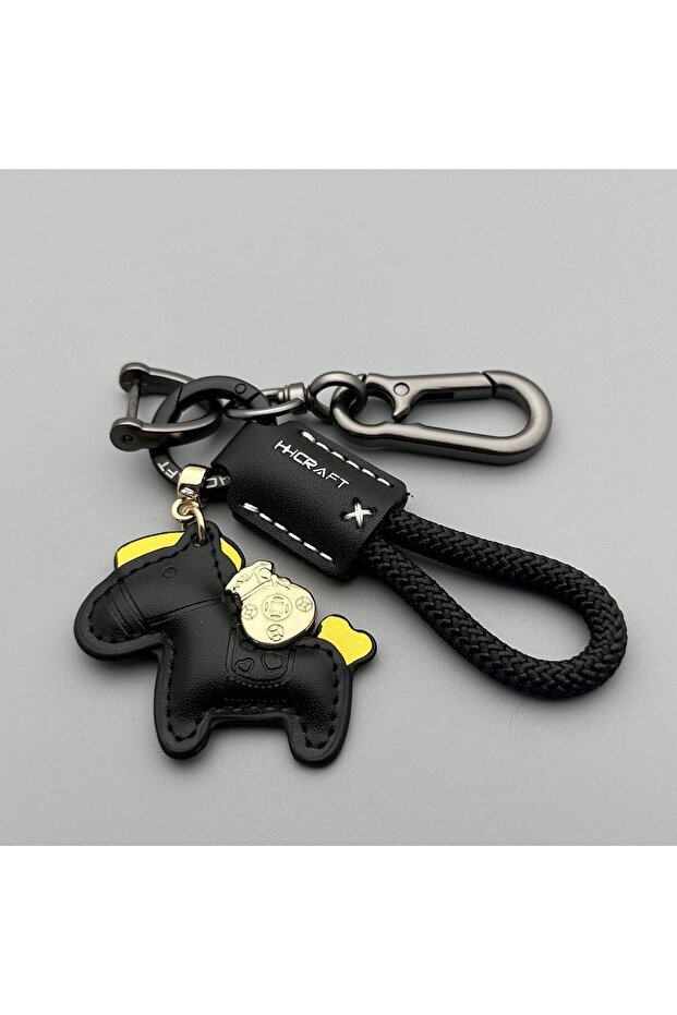 Style 2 1PC Genuine Leather Car Keychain Minimalist Key Holder with Premium Strap Durable Key Ring f
