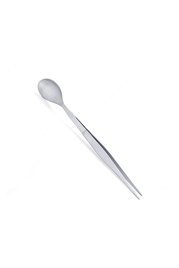 1PC 2 in 1 Stainless Steel Tasting Spoon Tweezers Dual Function for Party Kitchen Accessories Chef C