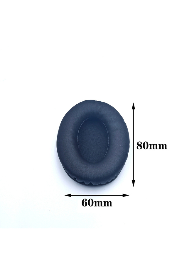 60mm x 80mm Oval Ear Pads For Headphones Covers Sponge Leather Foam Cushion 60*70 60*80 65*85 70*90