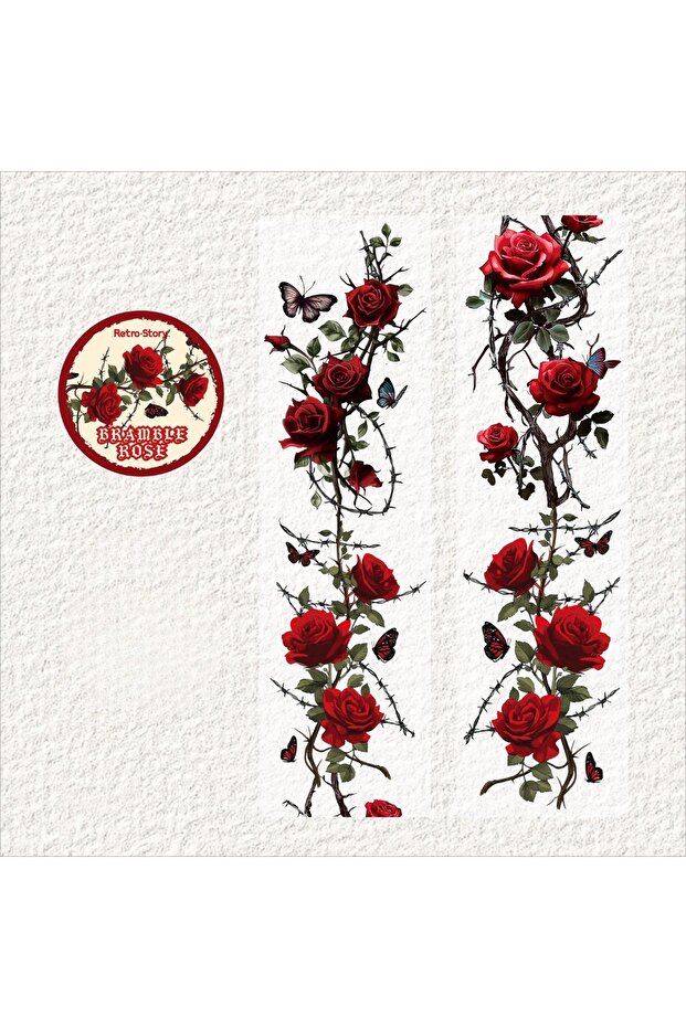 C 50mm*2m Floral Theme Adhesive Tapes Stickers Scrapbooking Diary Decoration Stickers Notebook Deco.