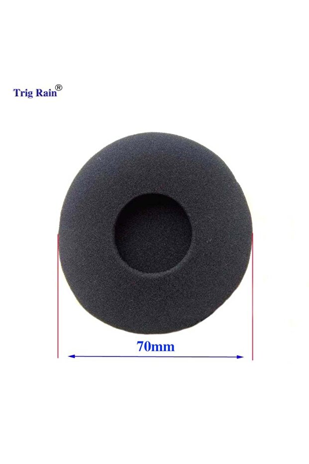70mm Thickened Foam Ear Pads For Headphones Sponge Replacement Cushions Covers Earphones Case 35mm 4