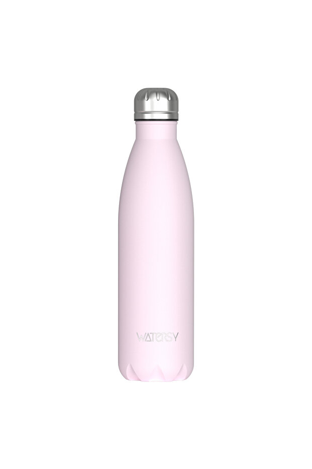 500ml light pink WATERSY 500ml Stainless Steel Water Bottle Insulated Vacuum Flask Double Wall Therm