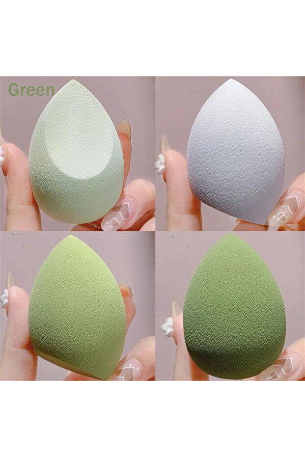 green-4pcs 1/4/8pcs makeup sponge blender beauty egg blow cosmetic soft foundation sponges powder bl