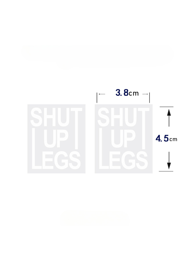 White2pcs 2PCS SHUT UP LEGS Bike Stickers Waterproof Vinyl Decal for Bicycle Frame Helmet MTB Top Tu