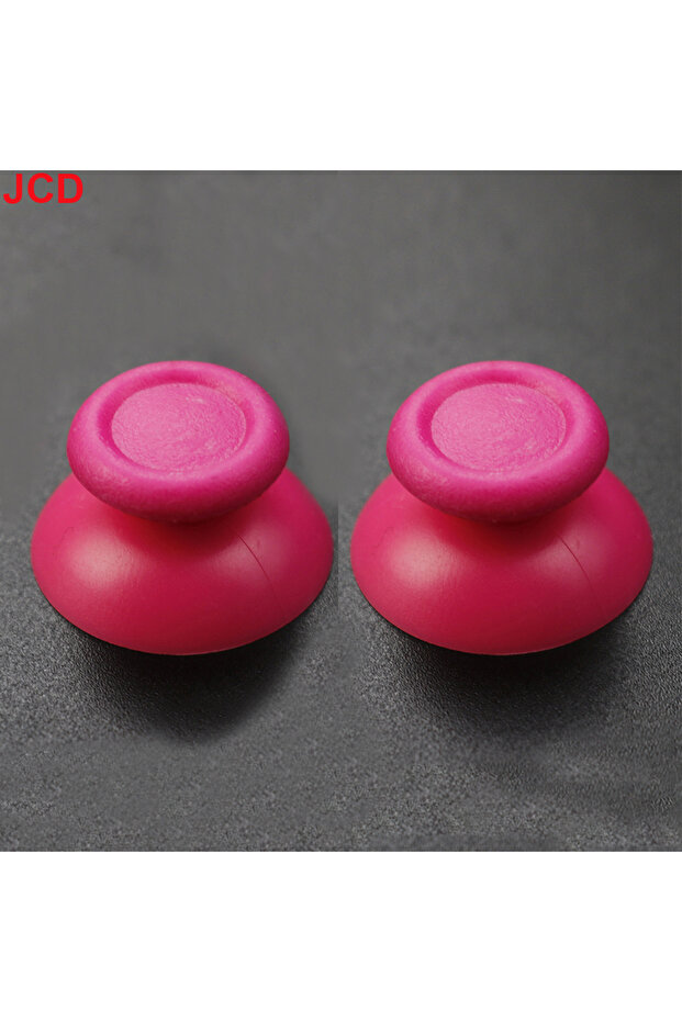 pink JCD 2pcs For PS4 Pro Slim Controller 3D Analog Joystick Thumb Stick Grip Cap Thumbsticks Cover