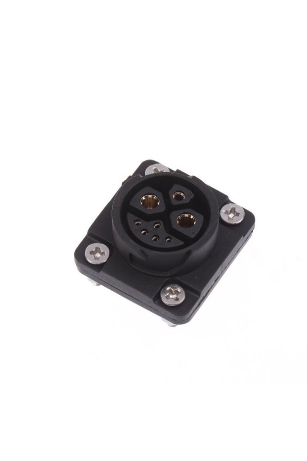 KOQZM Scoket 1Pc 50A Lithium E-Bike Charging Port,M23 2+1+5 Male/Female Battery Connector,Charger Pl