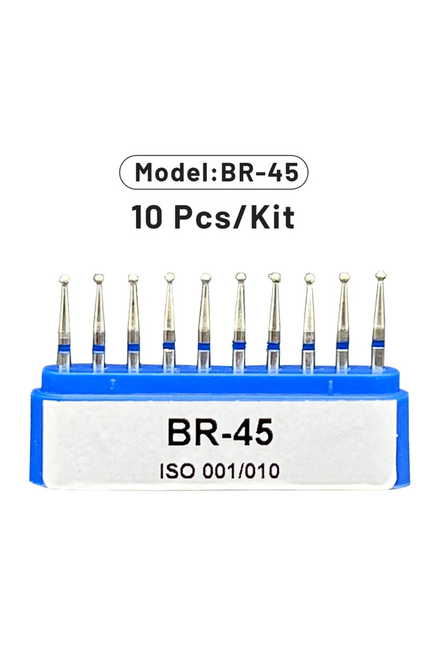 BR-45 AG 1 Box Dental Diamond Burs Drill for High Speed Handpiece Dentist Burs FG Series Dia.1.6mm