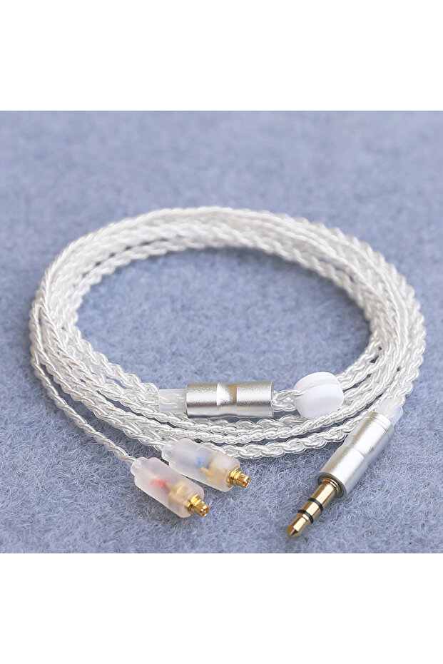 A1 NEW HiFi Earphone Upgrade Cable MMCX 3.5mm 1.2m Silver Plated Core Cable For Sennheiser IE200/IE3